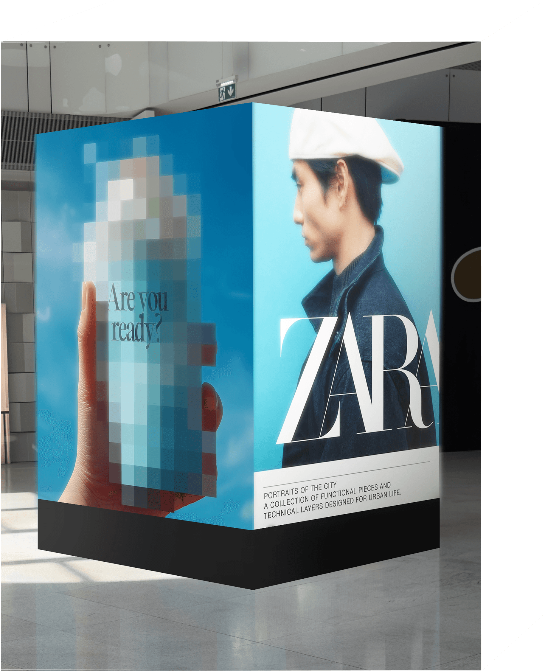 Prémiová digitální reklamní instalace TheCube³