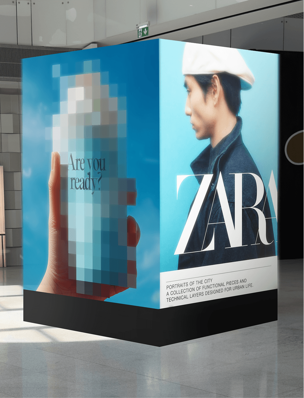 Prémiová digitální reklamní instalace TheCube³